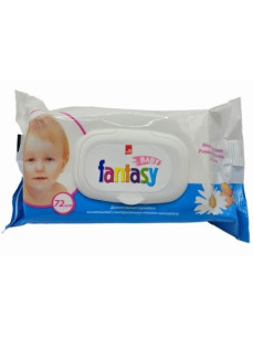 Fantasy Baby серветки вологі дит. в асорт. 72шт