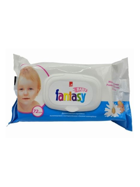 Fantasy Baby серветки вологі дит. в асорт. 72шт