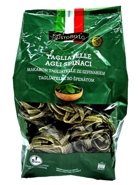 GustoBello Макарони Таглітелі зі шпинатом 500г