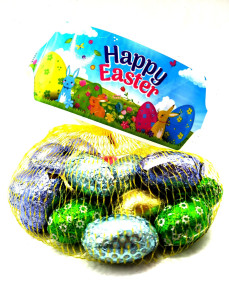 Happy Easter Шоколадні яйця сітка 80г