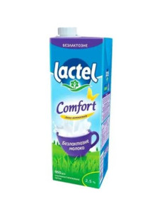 Lactel Молоко безлактозне 2,5% 1л