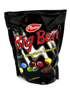 Piasten Big Ben Шоколадні драже 200г