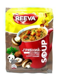 Reeva крем суп грибний в асорт. 17г