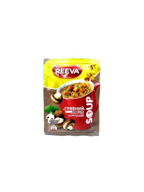 Reeva крем суп грибний в асорт. 17г