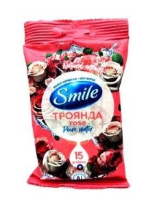 Smile Серветка волога Гранат 15шт