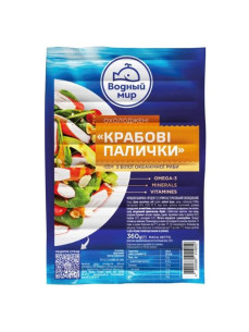 Водний Світ Крабові палички охолоджені 360г