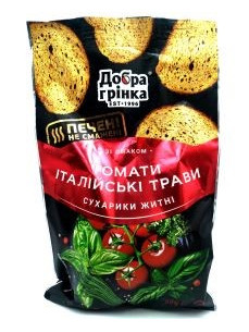 Добра грінка Сухарі житні в асорт. 80г