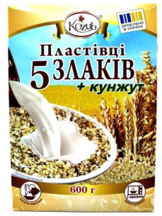 Козуб Пластівці 5 Злаків 600г