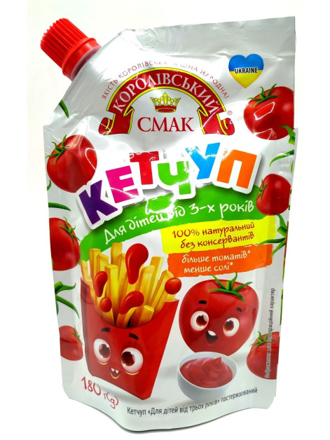 Кор. смак Кетчуп дитячий дп 130г