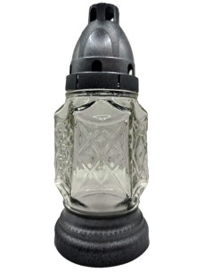 Лампадка 355 прозоре срібло скло