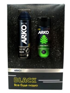 Набір Arko Men Black піна +дезодорант