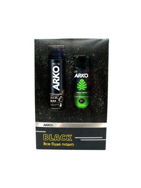 Набір Arko Men Black піна +дезодорант