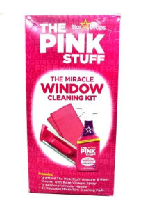 Набір спрей+щітка+серветка д/миття вікон