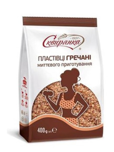 Сквирянка Пластівці гречані НПВ 400г