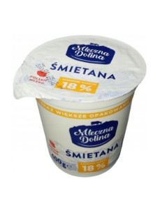 Сметана ТМ Mleczna Dolina 18% 400гр
