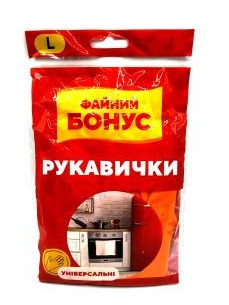 Файний Бонус Рукавиці гумові 1пара