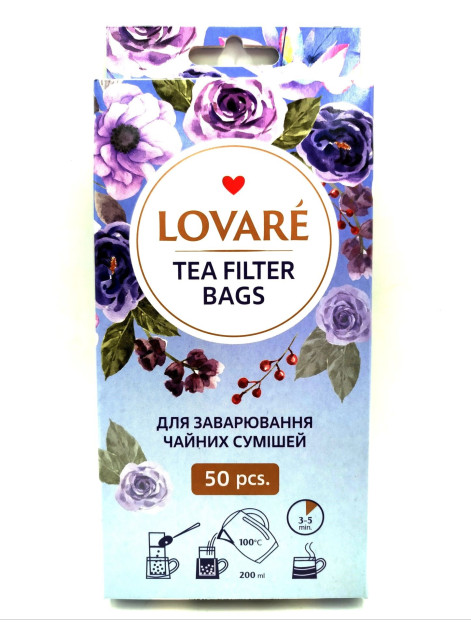 Фільтр пакети для чаю 50шт