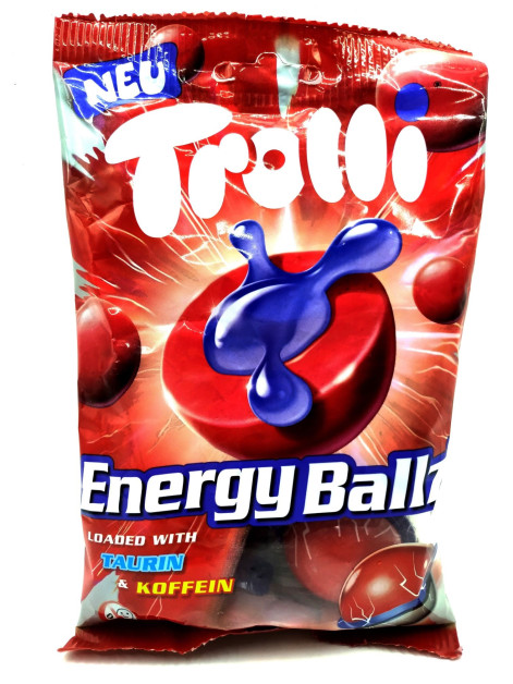 Цукерки Trolli Energy ballz/глобус 75гр
