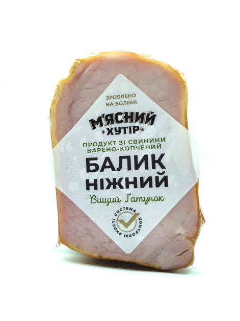 Мясний хутір варено копчений Балик ніжний 0,35кг