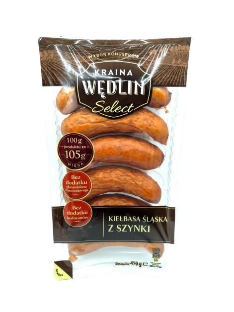 Kraina Wedlin Ковбаса Slaska з шинки 450г