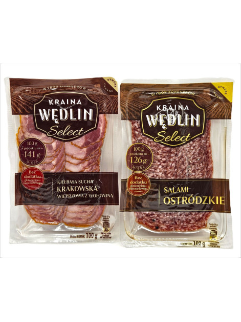 Kraina Wedlin Ковбасна нарізка в асорт. 100г