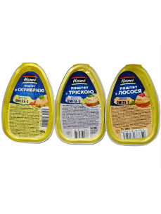 Hame Паштет рибний в асорт. з/б 100г