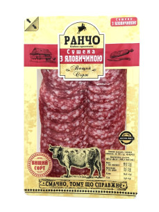Ранчо Ковбаса с/к Сушена з яловичиною 75г