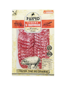 Ранчо Ковбаса с/к Сушена зі свининою 75г