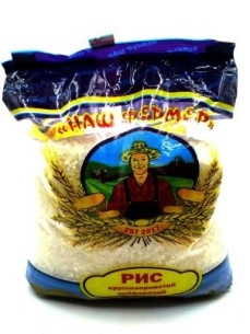 Наш Фермер Рис круглозернистий шліфований 900г