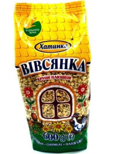 Хатинка Вівсянка плющена 600г