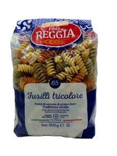 Reggia 65 Fucilli tricolore Макарони 500г