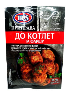 Iris Приправа до котлет та фаршу 25г