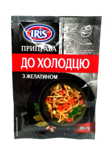 Приправа ТМ Iris до холодцю з желатином 20гр