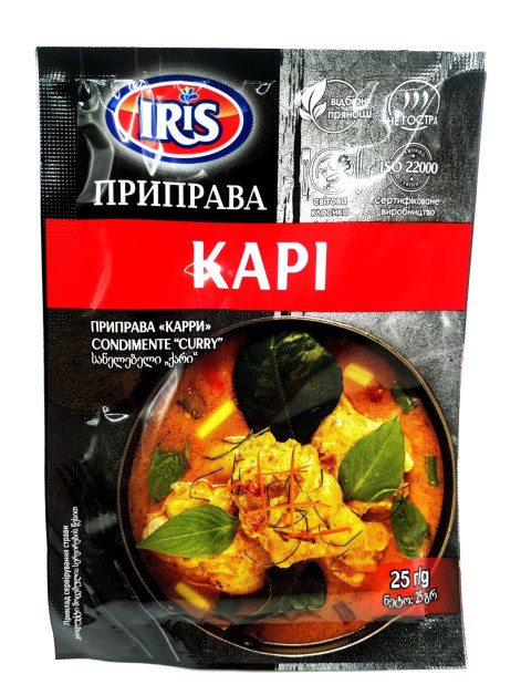 Приправа ТМ Iris Карі 25 грм