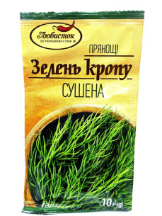 Приправа Любисток.Кріп сушений 10гр