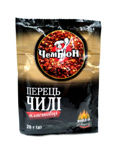 Чемпіон Приправа Перець чилі пластівці 20г