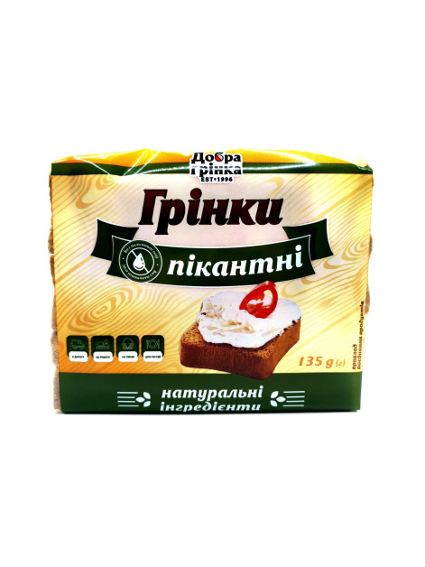 Грінки "Добра Грінка"в асорт.135гр