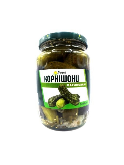 Домашні Продукти Корнішони мариновані 720мл