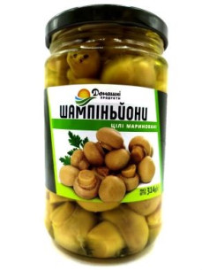 Домашні Продукти Шампіньйони марин. цілі с/б 314г
