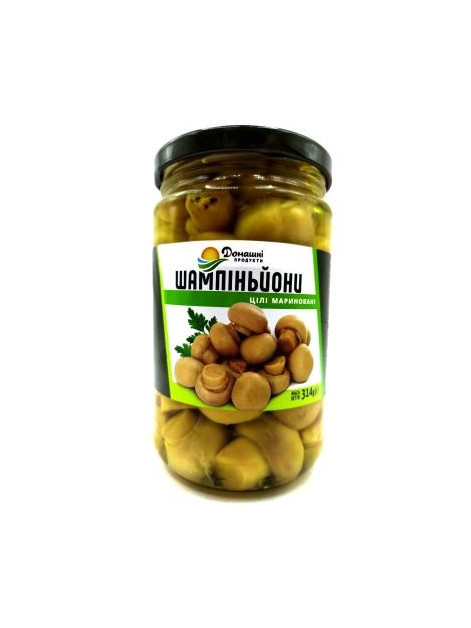 Домашні Продукти Шампіньйони марин. цілі с/б 314г