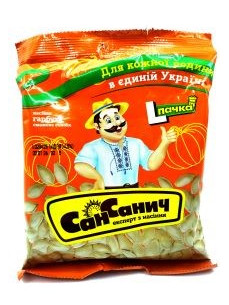 Сан Санич Насіння гарбузове смаж. сол. 140г