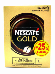 Nescafe Gold Кава стіки 25шт*2,25г