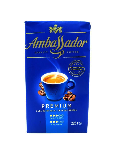Ambassador Premium Кава мелена 225г