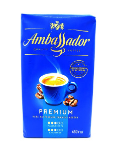 Кава Ambassador мелена преміум 450г