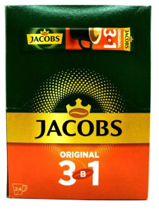Jacobs 3в1 Кава Orignal/Dynamix/Caramel 24шт