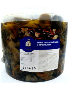 Гриби по корейськи з печерицями 3л