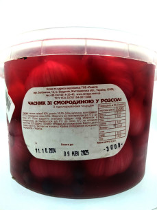 Часник маринований білий/ черв 3кг