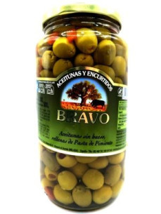 Bravo Оливка фарш. перцем с/б 1л