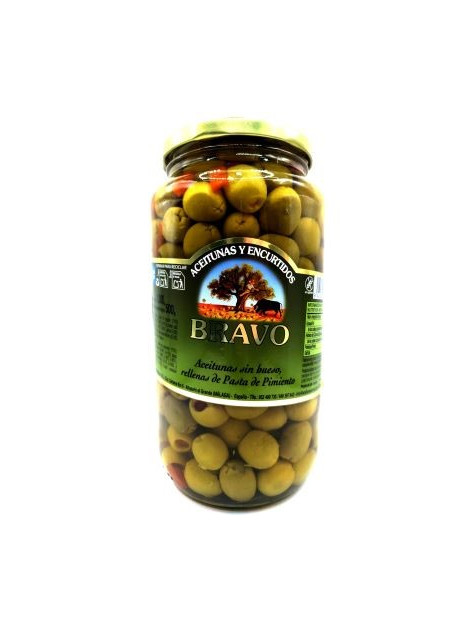 Bravo Оливка фарш. перцем с/б 1л