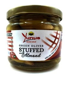 Зелені оливки з мигдалем Yunus 170гр